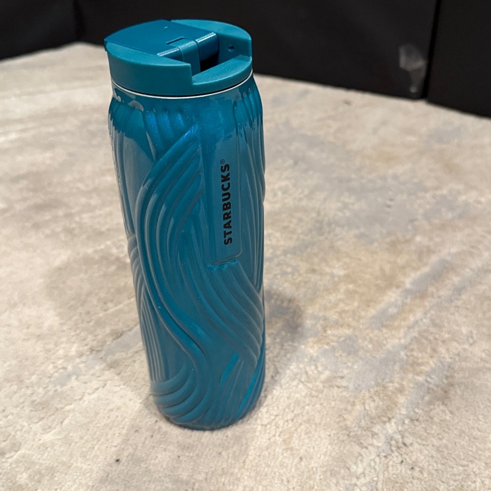 NWT- Starbucks 16oz‎ Midnight Teal Swirl Stainless Steel Tumbler